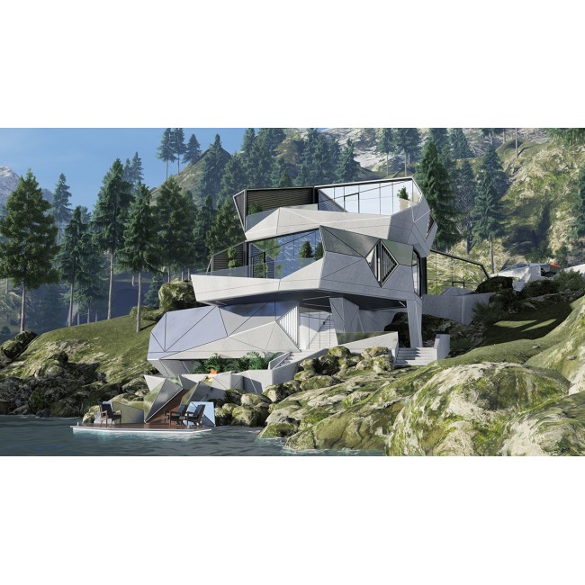 Modern House Bureau Releases Cyber House With Fully-Integrated Protection System On A Rocky Slope